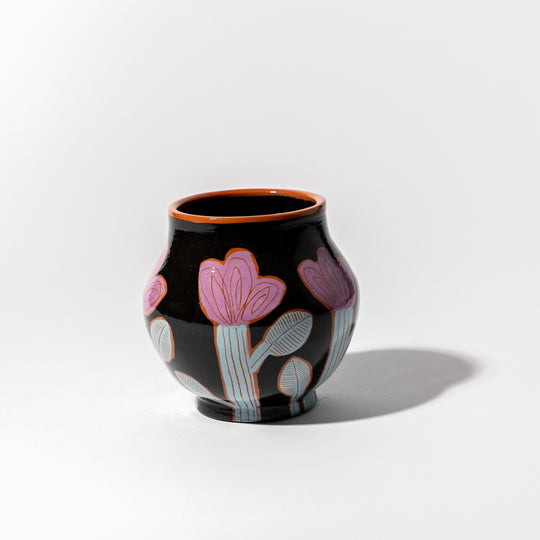 Ceramic Ball Vase BG Exhibition