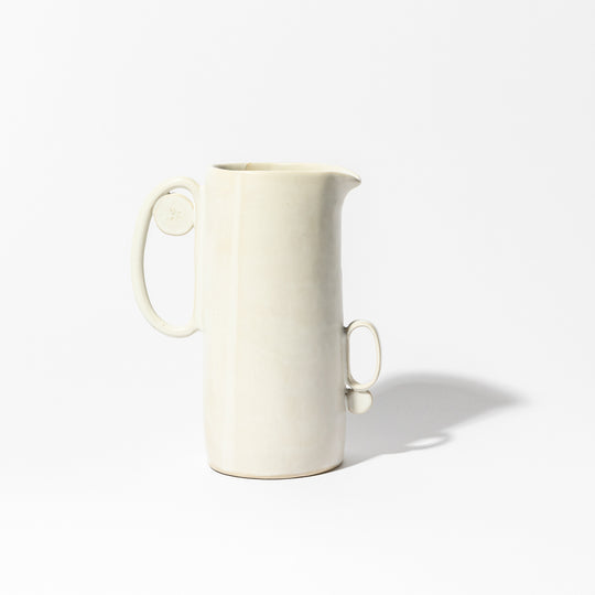 Art Deco white ceramic jug