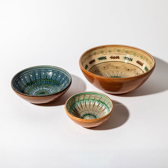 Traditional Horezu Bowls, 17cm