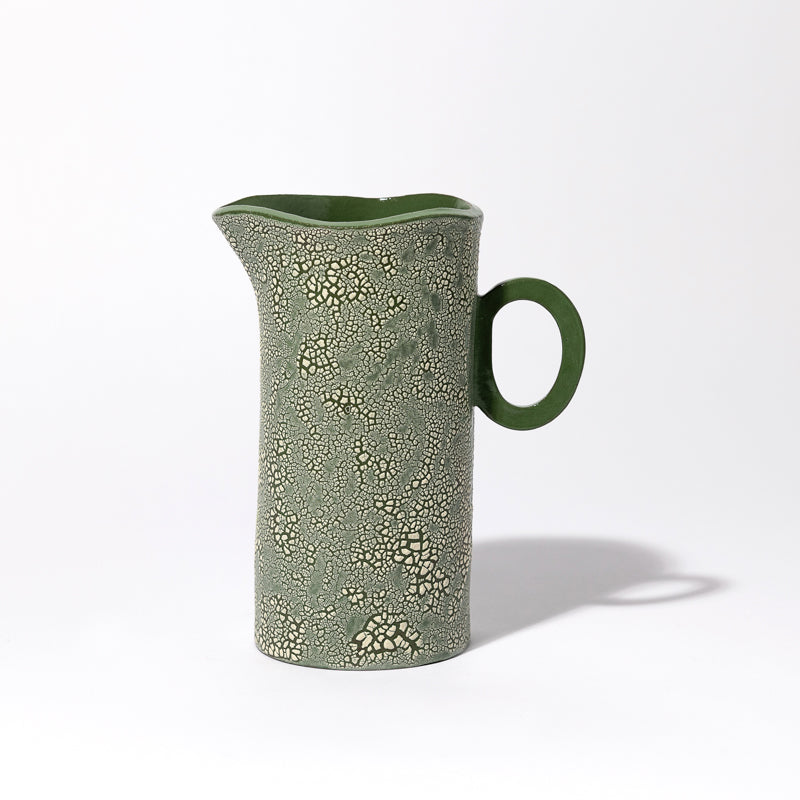 Shagreen grass pitcher without handle