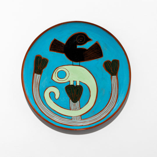 Triple Bird Plate 27cm in ceramic 