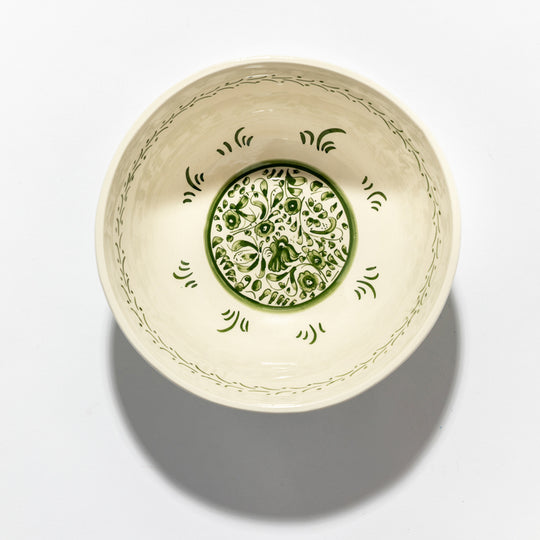 Round Green Salad Bowl
