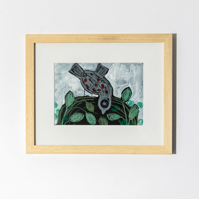 Painting on paper 14x20cm BG Exhibition