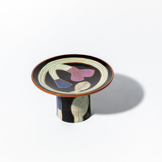 Coupe à pied en céramique