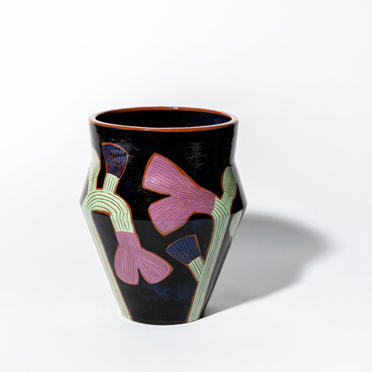 Grands Vases Noirs en céramique Exposition BG