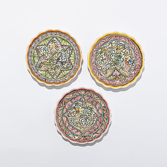 Assiettes Vagues et Oiseaux