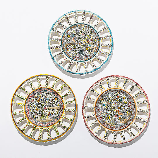 Painted Openwork Plates