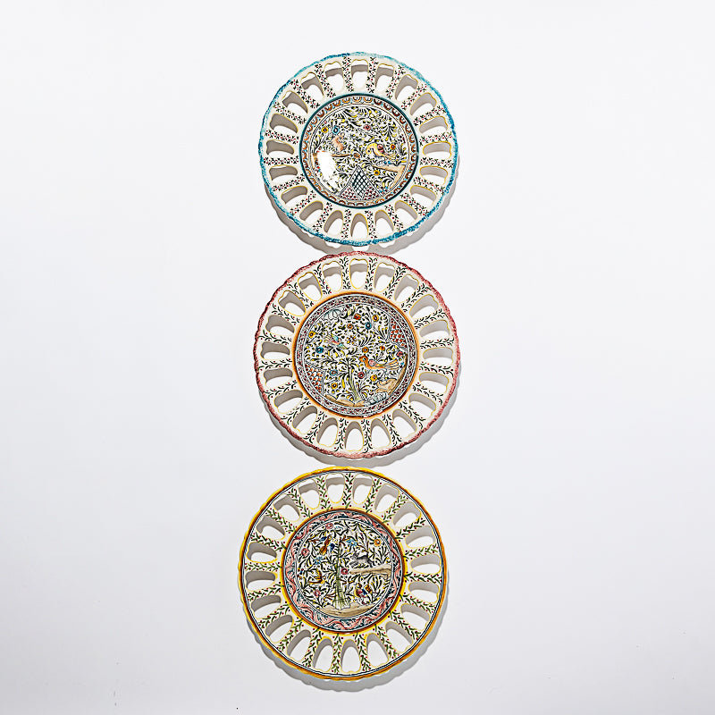 Painted Openwork Plates