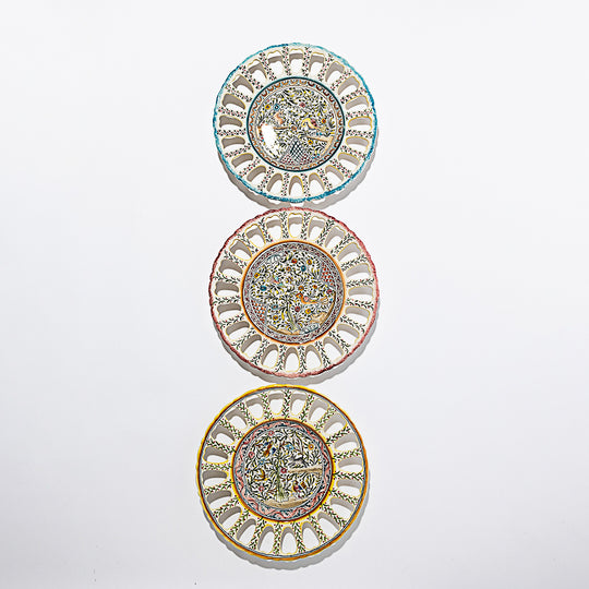 Painted Openwork Plates