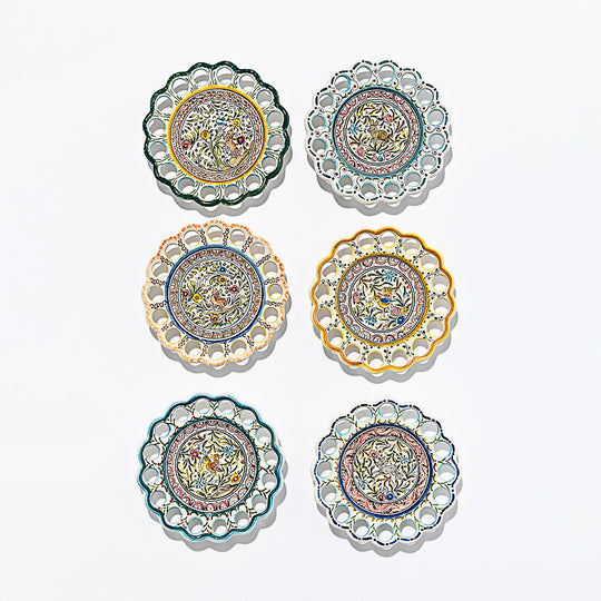 Painted Openwork Plates