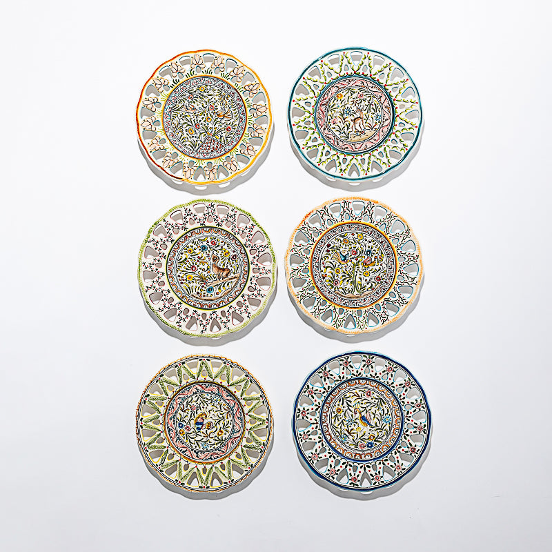 Painted Openwork Plates