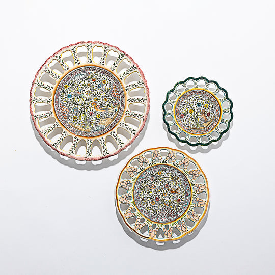 Painted Openwork Plates