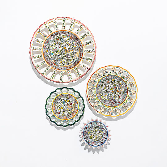 Painted Openwork Plates