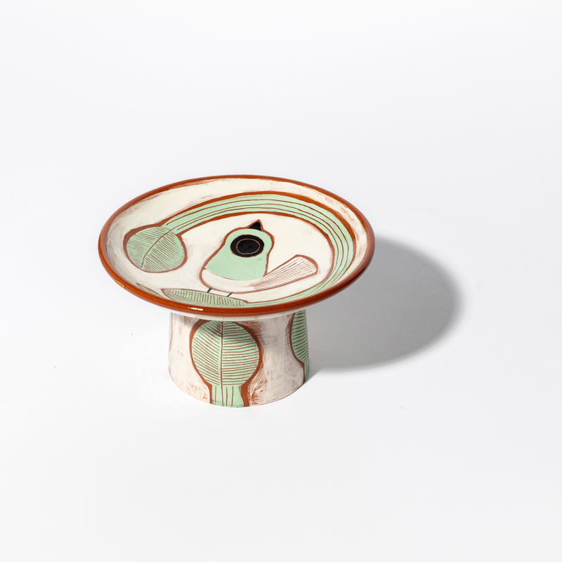 Coupe à pied en céramique