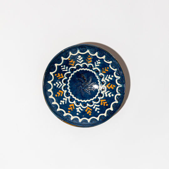 Albastru patterned plates 18cm