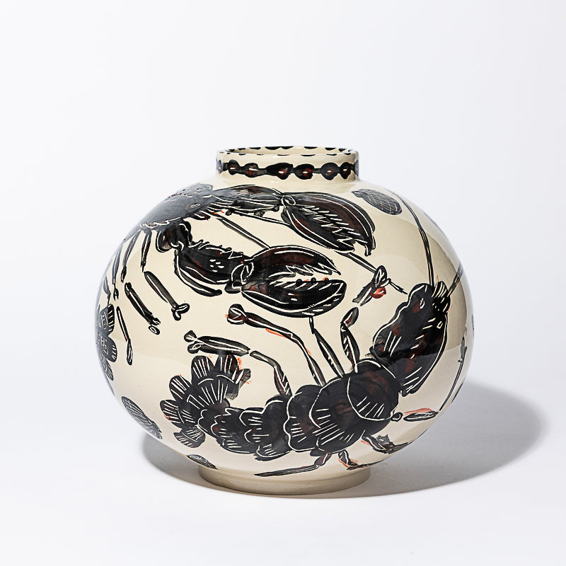 Lobster Ball Vase