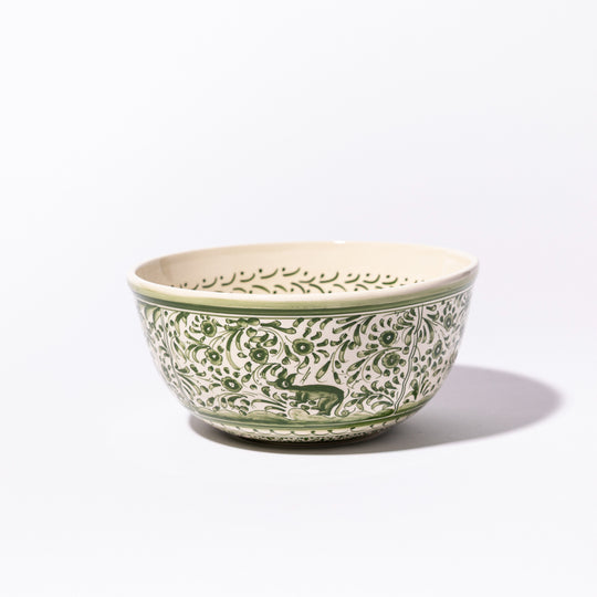 Round Green Salad Bowl