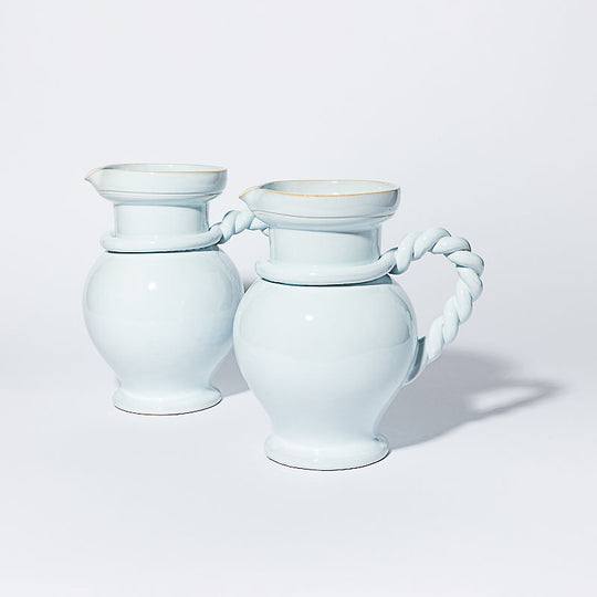 Pichet Anse Torsadée Bleu 26cm