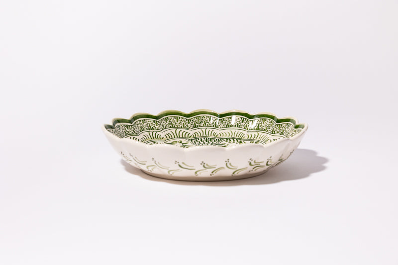 Flat Green Salad Bowl