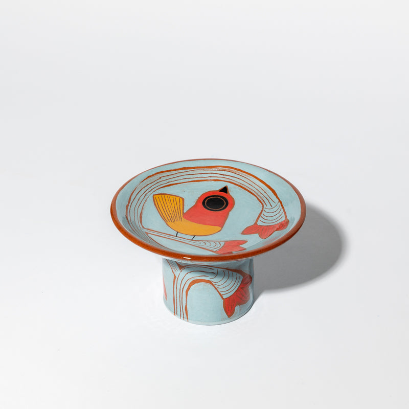 Coupe à pied en céramique