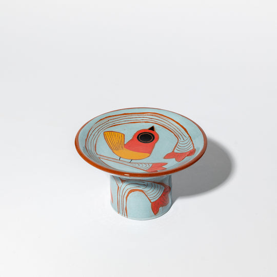 Coupe à pied en céramique