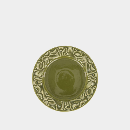 Assiette à dessert Vime verte en céramique