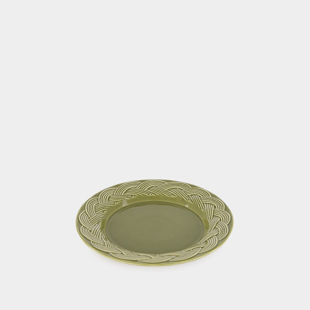 Assiette à dessert Vime verte en céramique