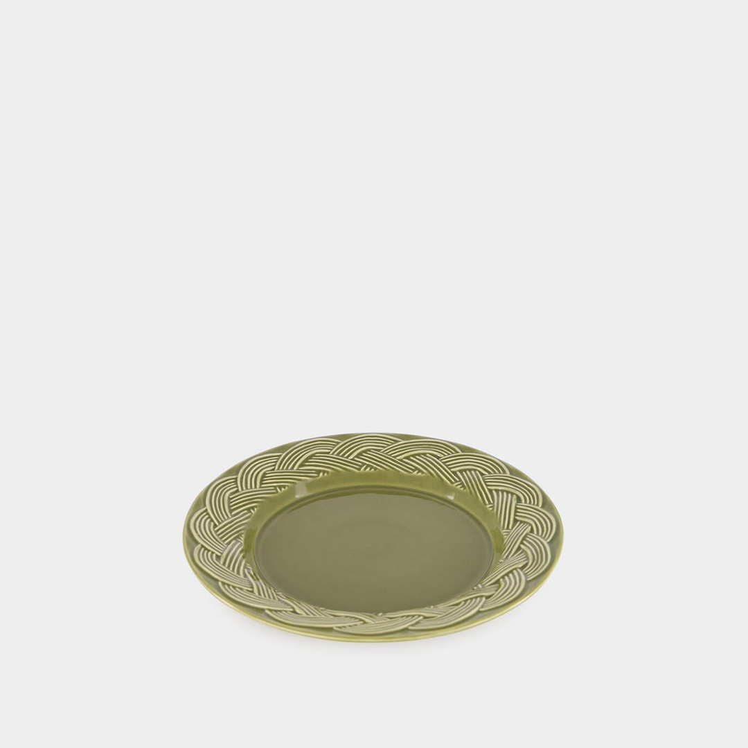 Assiette à dessert Vime verte en céramique