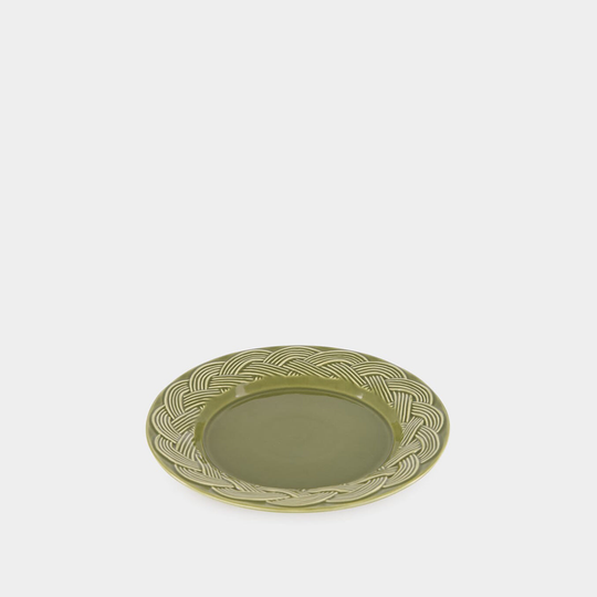 Assiette à dessert Vime verte en céramique