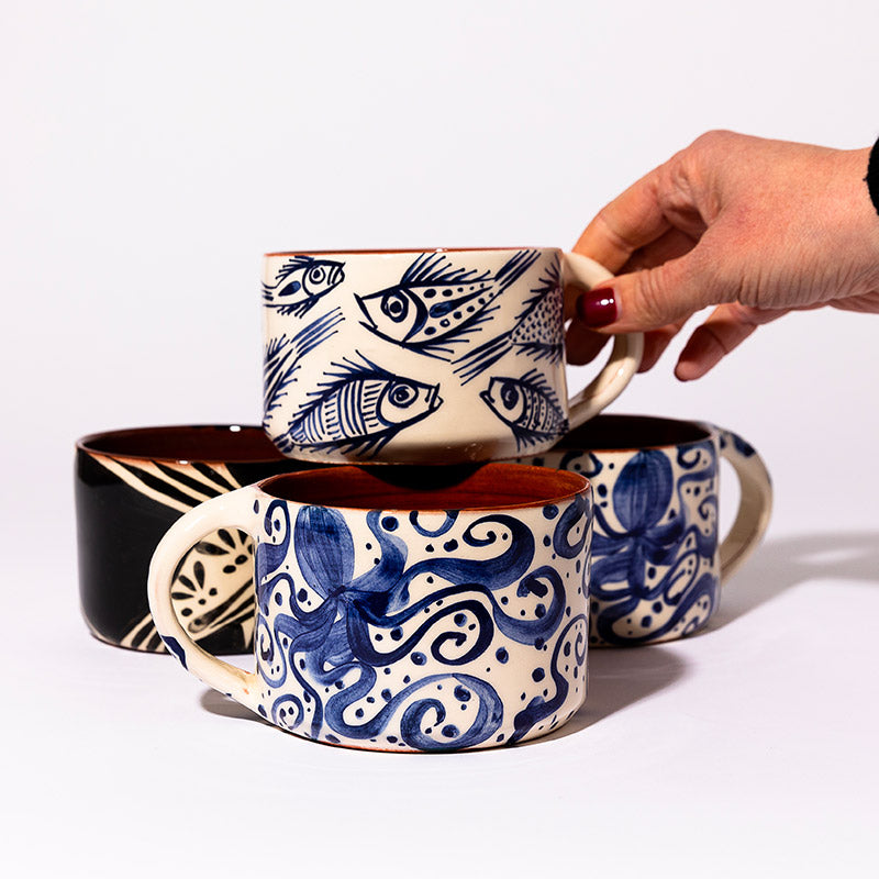 Large ceramic mug