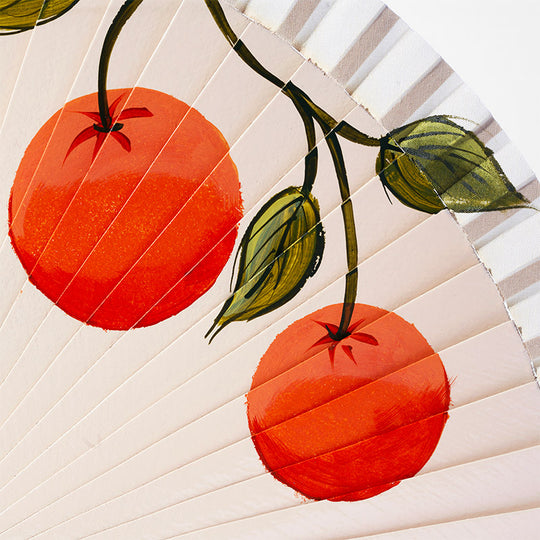 Hand-painted "Oranges" fan