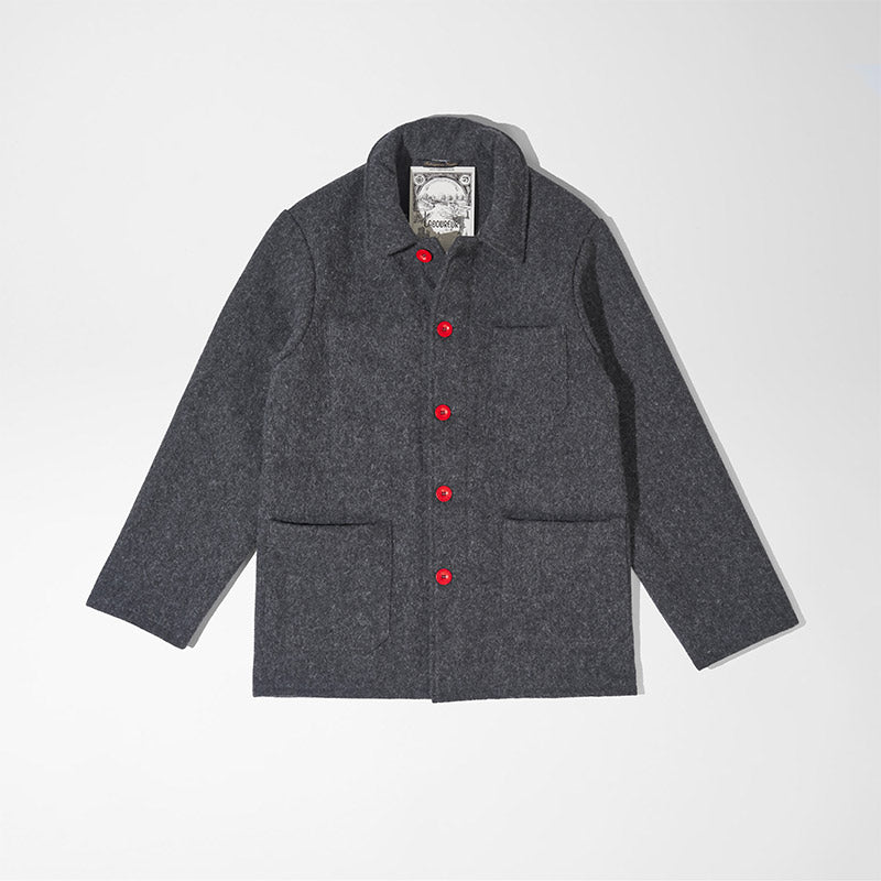 "Carded" Wool Cloth Jacket