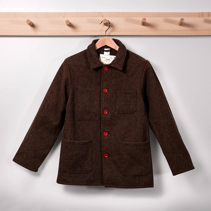 Veste col classique à carreaux Marron Please - Femme | Place des Tendances Veste col classique à carreaux Marron Please - Femme | Place des Tendances