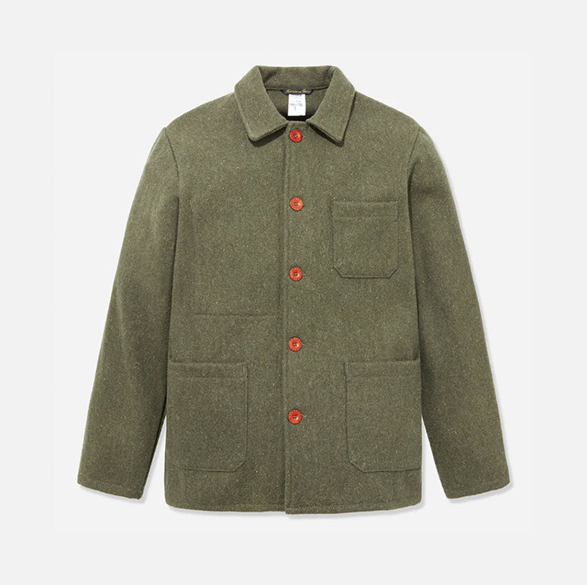 "Carded" Wool Cloth Jacket