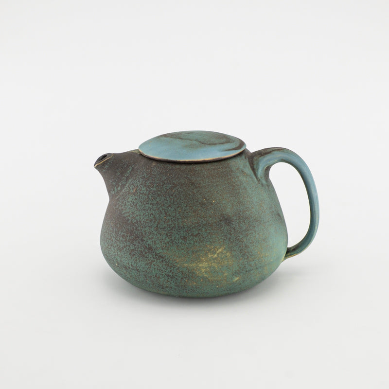 Théière Verte en Grés