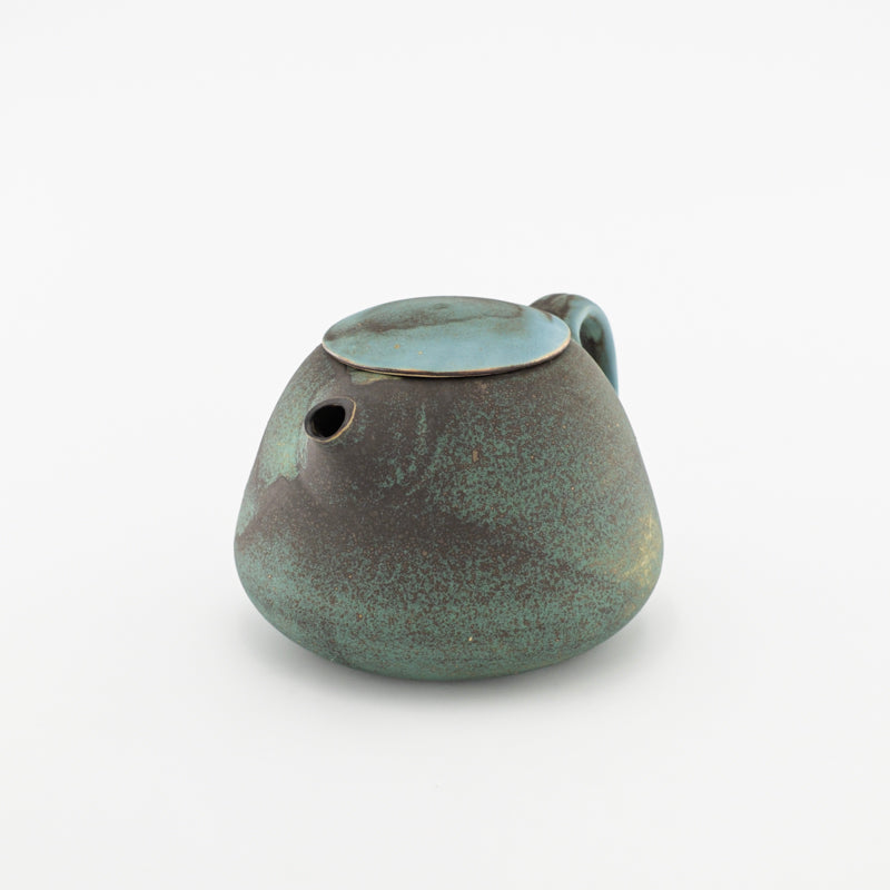 Théière Verte en Grés