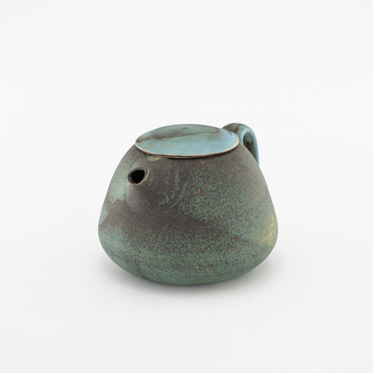 Théière Verte en Grés