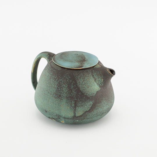Théière Verte en Grés