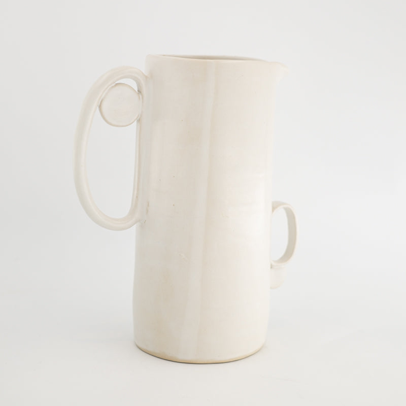 Art Deco white ceramic jug
