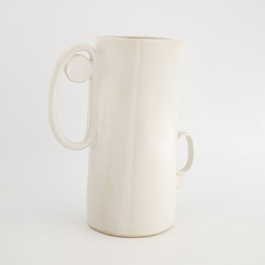 Art Deco white ceramic jug