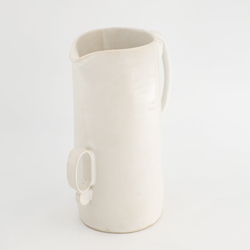 Art Deco white ceramic jug