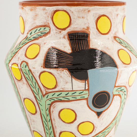 Vase Oiseau Mimosa