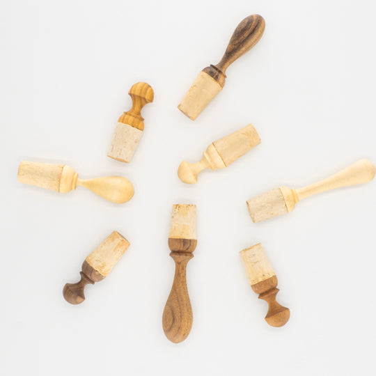 Bouchons de bouteille en bois