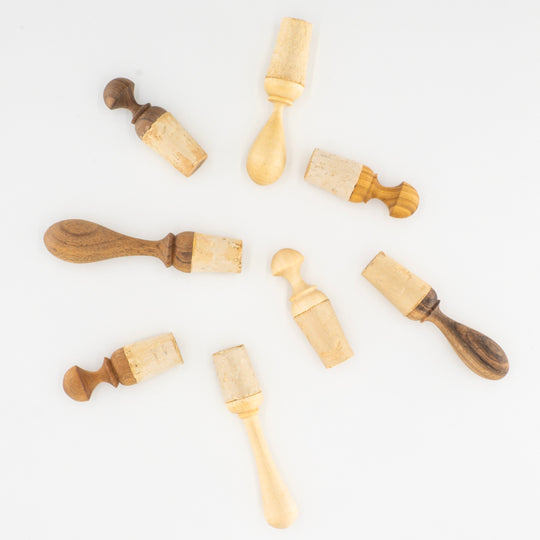 Bouchons de bouteille en bois