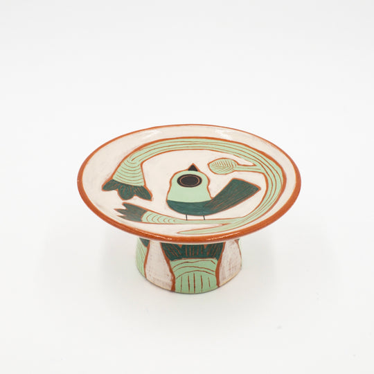 Coupe à pied en céramique