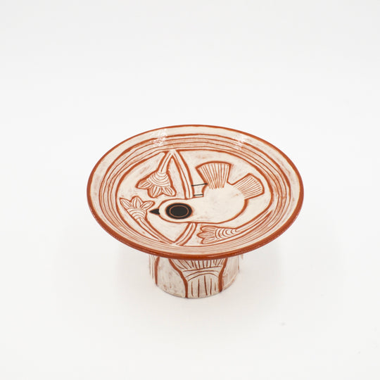 Coupe à pied en céramique