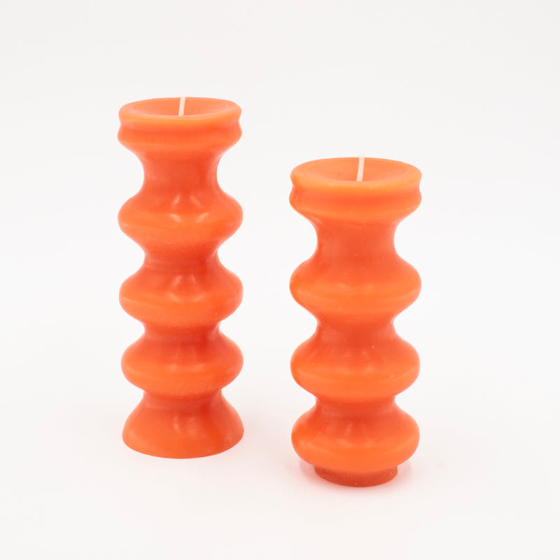 Pack de 2 bougies sculpturales