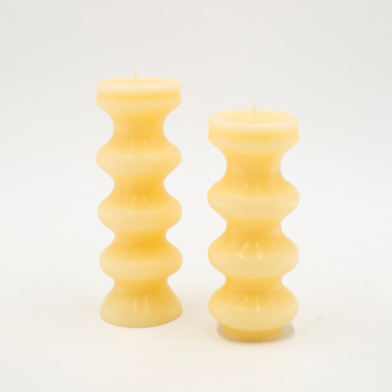 Pack de 2 bougies sculpturales