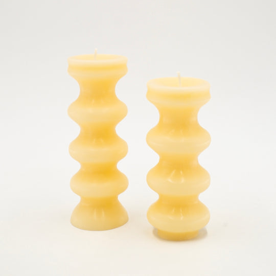 Pack de 2 bougies sculpturales