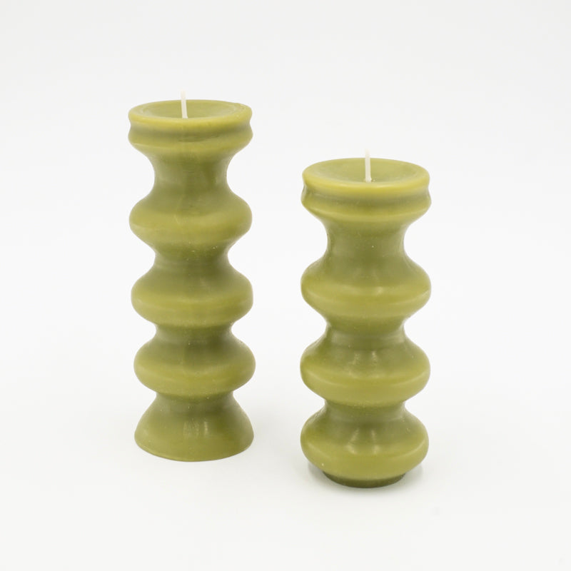 Pack de 2 bougies sculpturales